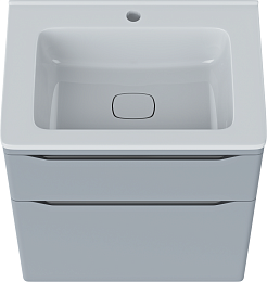 Vivon Тумба с раковиной Shelly 60 серая матовая – фотография-4